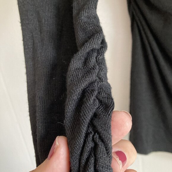 Boston Proper Funnel Cowl Neck Knit Top Long Sleeves Tunic Shirt Size Large - Picture 4 of 13